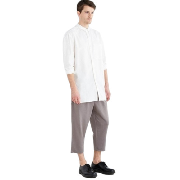 3/$30 _ URBAN OUTFITTERS | NWOT Your  Neighbors Pleated Cropped grey -Medium‌ - Picture 1 of 9